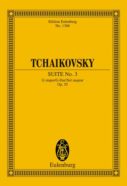 Tchaikovsky: Suite No. 3 G major Opus 55 CW 30 (Study Score) published by Eulenburg